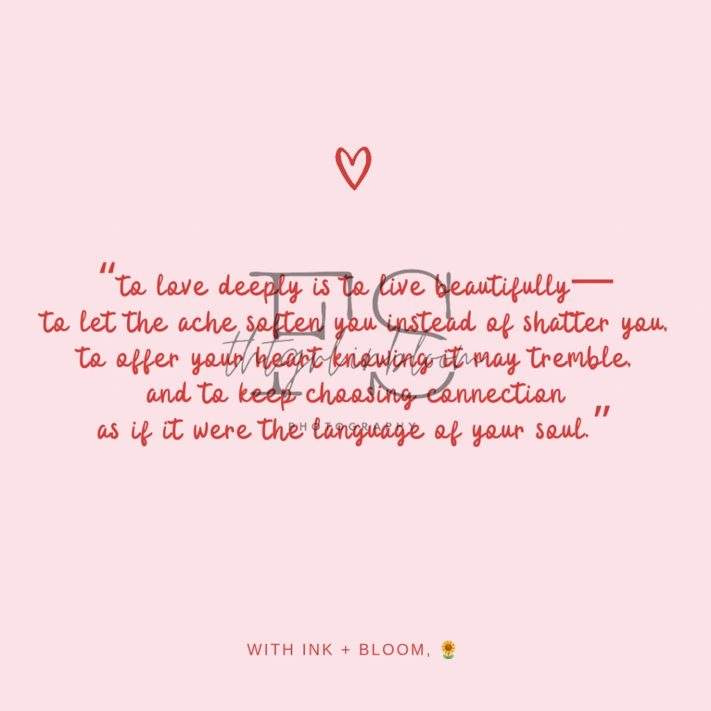 the art of loving&nbsp;deeply